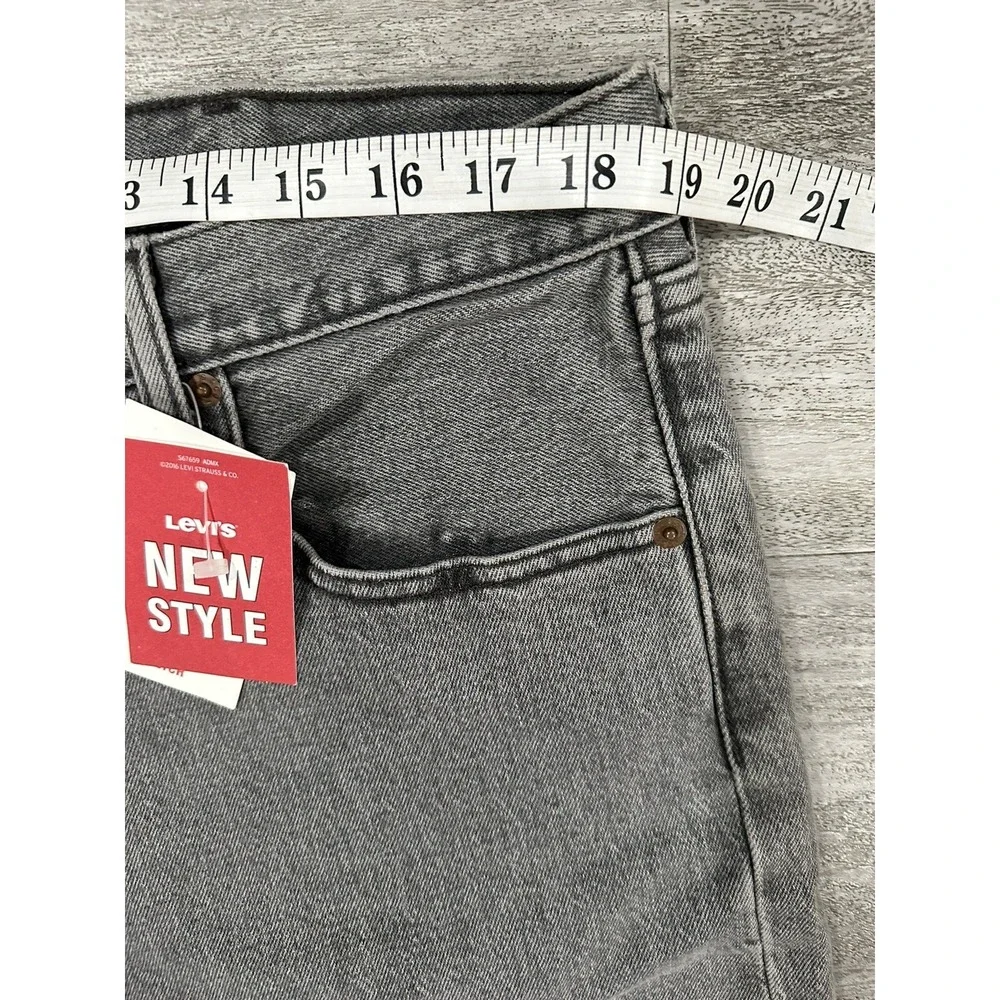 2016 LEVI'S 501 Gray Light Wash Denim Jeans Mens Size 38x32 Brand New